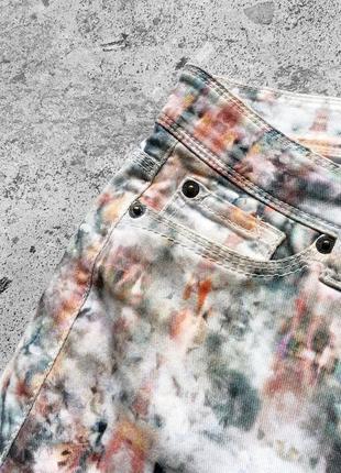 Cambio jeans full printed vintage edition exclusive design жіночі завужені джинси3 фото