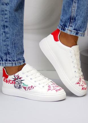 Кеди жіночі екошкіра