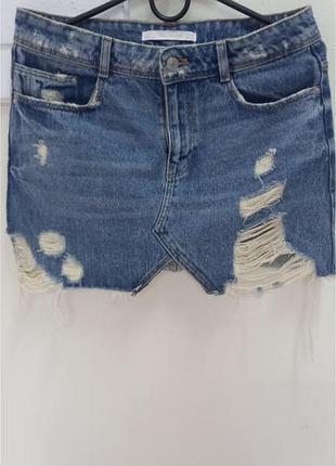 Джинсовая юбка zara
