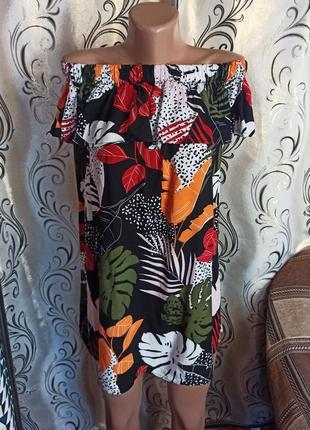 Очень красивое летнее платье с воланом primark