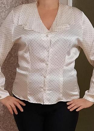 Шелковая блузка, р. 50/522 фото