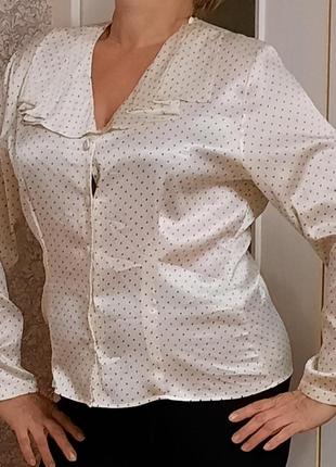 Шелковая блузка, р. 50/523 фото