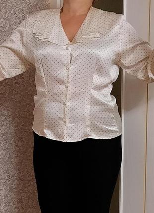 Шелковая блузка, р. 50/521 фото