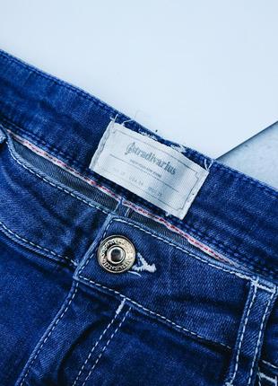 Синие шорты джинсовые с необработанным краем stradivarius8 фото