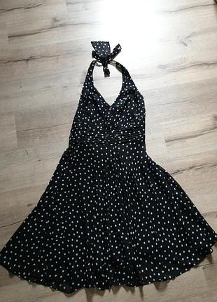 Сарафан в горошок на підкладці