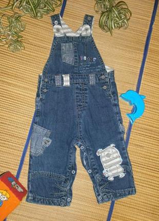 Розпродаж комбінезон джинсовий ромпер для хлопчика 6-9 міс.1 фото