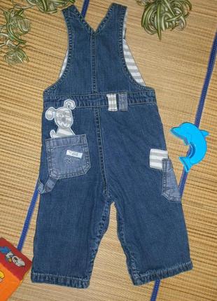 Розпродаж комбінезон джинсовий ромпер для хлопчика 6-9 міс.5 фото