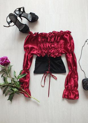 Блузка с корсетом