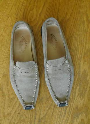 Туфлі замшеві сірі розмір 39 1/2 стелька 27 см cuoieria