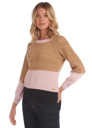 Вовняний триколірний светр barbour murrelet