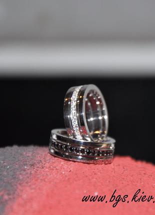 Обручальные кольца с черными бриллиантами4 фото