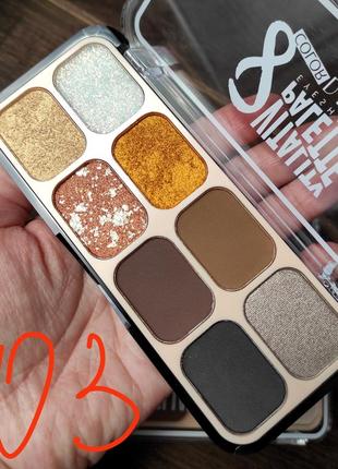 Палетка тіней для повік dodo girl vitality palette 8 color перламутрові і матові6 фото