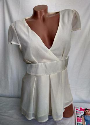 Красива блуза кольору слонової кістки р. м/38, від h&m