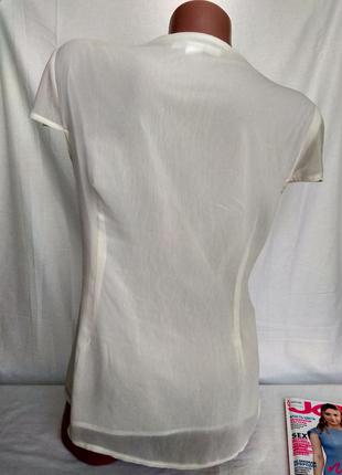 Красивая блуза цвета слоновой кости р. м/38, от h&m2 фото