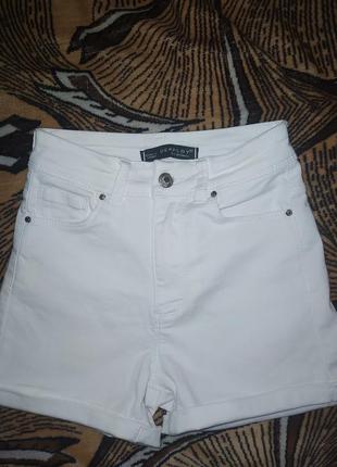 Шорти з джинса білі стрейчеві р 42-44