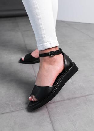 Женские босоножки черные летние - женская обувь лето 2022