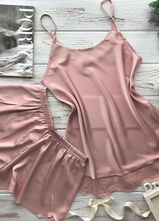 ⭐⭐⭐⭐⭐ шелковая пижама с шортами