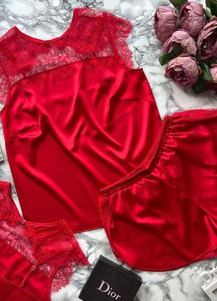 ⭐⭐⭐⭐⭐ шовкова піжама з шортами