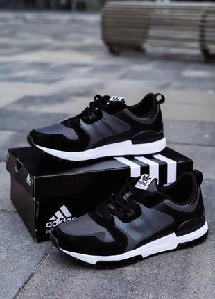 Чоловічі кросівки adidas zx 700 black white 44