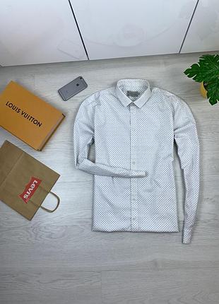 Стильная красивая белая  рубашка tu premium біла сорочка