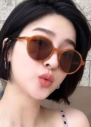 Скидка! стильные очки в карамельной оправе