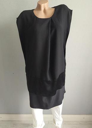 Туника, маленькое платье двухслойное, с шелком.