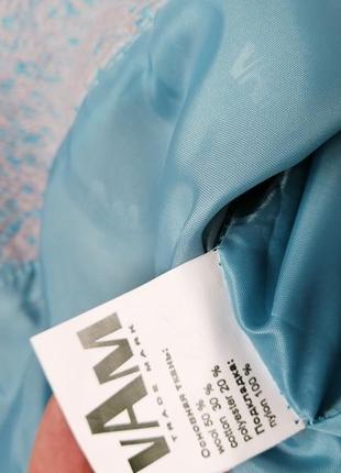 Пальто букле оверсайз фасон кокон на запах без  пояса два боковых кармана , производитель vam пальто6 фото