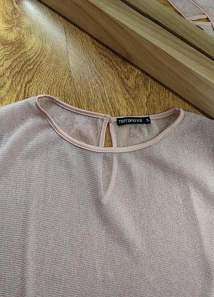 Футболка сіточка від terranova ніжного кольору