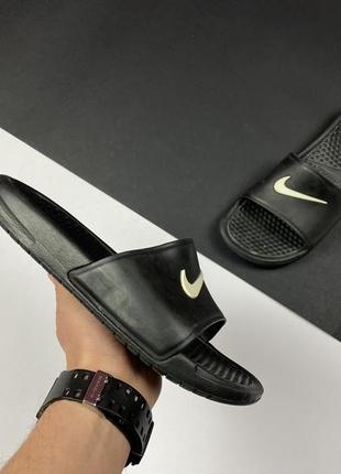 Тапочки nike original черные