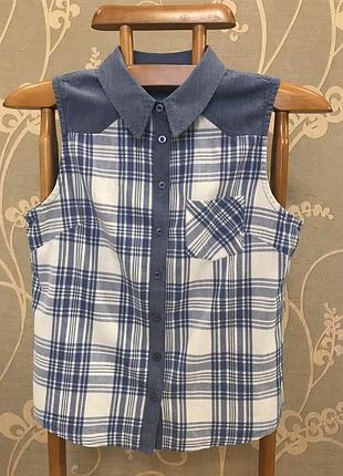 Дуже гарна і стильна брендовий сорочка в клітку..100% котон.