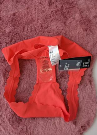 Яскраві нові з біркою плавки, низ купальника h&m eur 46 xxl-3xl купальные трусики6 фото