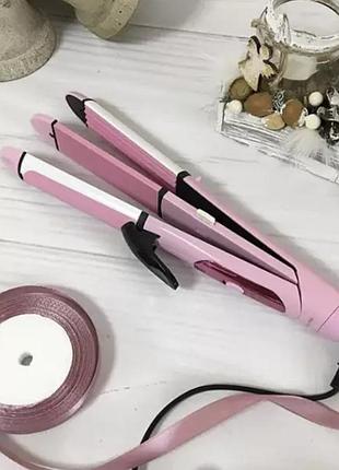 Щипці випрямляч мультистайлер 3 в 1 gemei gm-2966