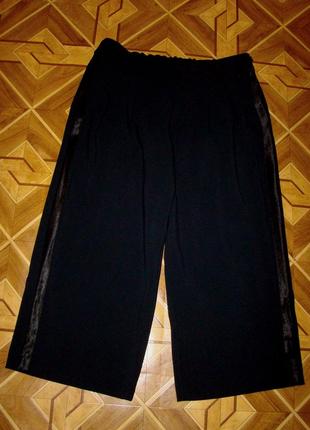 Новые брюки-кюлоты с атласными лампасами canda (р.42/44 )1 фото
