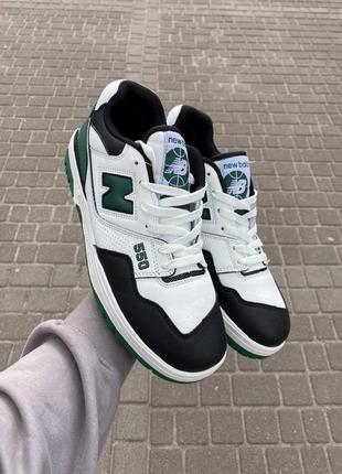 Мужские кроссовки new balance 550 white green 💚🔥