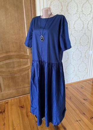 Італійська котонова сукня у двох кольорах плаття в стилі бохо6 фото