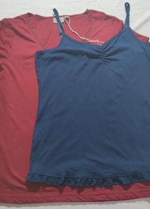 Набір 2 шт жіноча футболка і майка blue motion, розмір s (36/38)