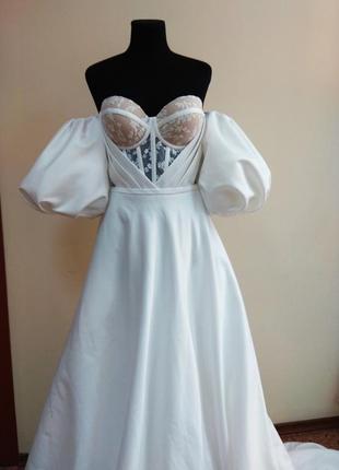 Весільна сукня свадебное платье бюстье2 фото