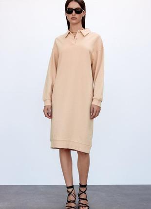 Zara платье - свитшот, размер s1 фото