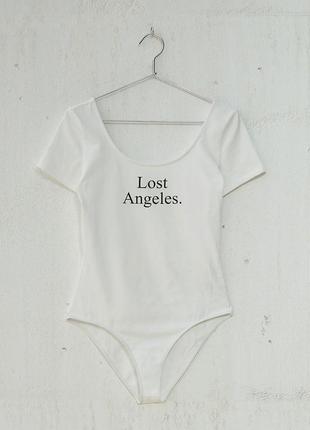 Боді футболка з бавовни bershka