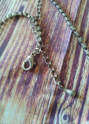 Винтажное чешское колье, ожерелье со сверкающими "камнями", винтаж, недорого4 фото