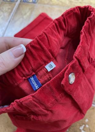 Червоні штани для дівчинки7 фото