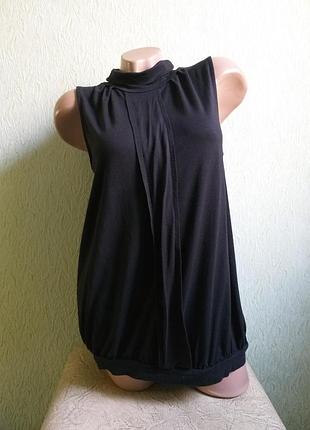 Чорна футболка. американка. топ з горловиною. туніка з напуском. безрукавка.