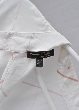 Белая блузка massimo dutti 9