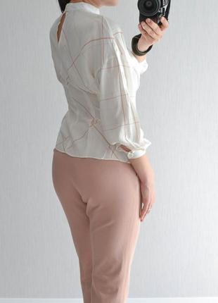 Белая блузка massimo dutti 3