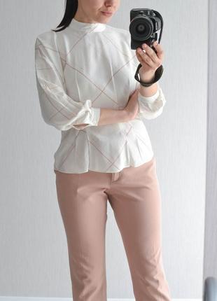 Белая блузка massimo dutti 2