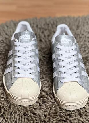 Рефлективные кроссовки adidas superstar 80s (38р 24см)3 фото