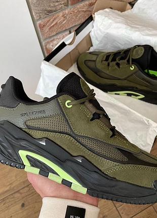 Кросівки no logo niteball olive 3