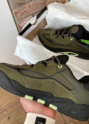 Кросівки no logo niteball olive 5