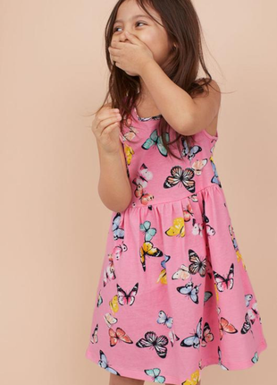 Новое коттоновое трикотажное платье 👗 бренду h&amp;m uk 3-4 eur 104