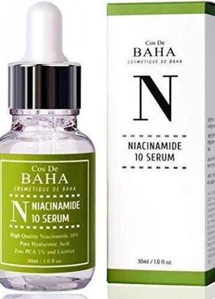 Сыворотка для лица с ниацинамидом и цинком cos de baha niacinamide serum with zinc1 фото